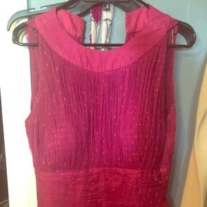 Unique Vintage polka dot berry colored dress